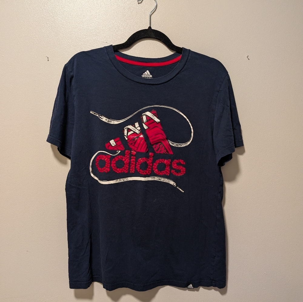Adidas Shoes Logo Tee Men's Size Large